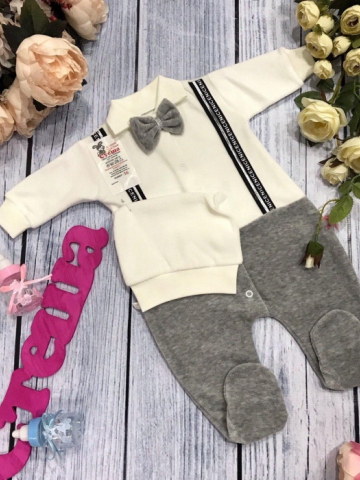 Купить оптом 109. Комбинезон с шапкой,100% хлопок интерлок в Астрахани