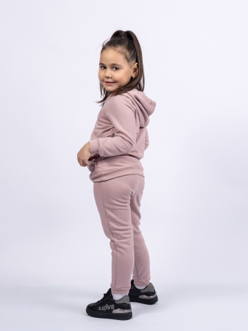 311-ПУ. Свитшот с капюшоном + Штаны, хлопок 65%, 35% ПЭ, 3-х нитка ( без начеса) пудра 80,86,92