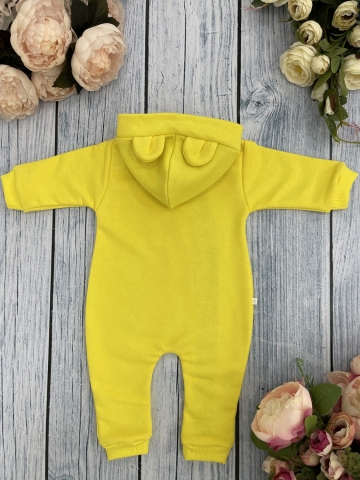 315-Ж. Комбинезон с капюшоном, хлопок 65%, 35% ПЭ, 3-х нитка без начеса + интерлок 62,68,74,80